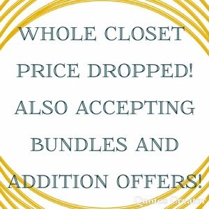 Closet clearout sale!!